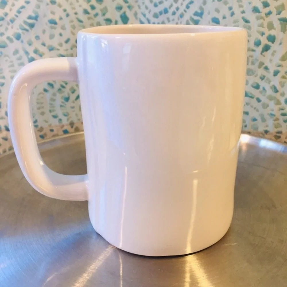 Rae Dunn Stuffed Mug NWT Coffee Tea Thanksgiving black white